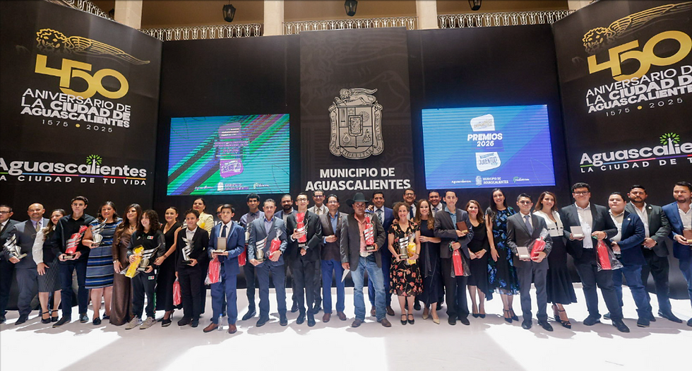 MUNICIPIO DE AGUASCALIENTES RECONOCE A JÓVENES Y DEPORTISTAS DESTACADOS