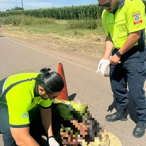 ADULTO MAYOR DE 62 AÑOS ES ATROPELLADO EN LA 71 RESULTANDO LESIONADO