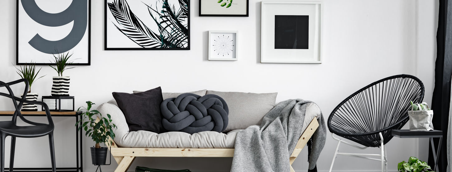 "Timeless elegance in shades of gray: A living room adorned with subtle hues, complemented by captivating wall art that adds a touch of sophistication. A perfect blend of monochromatic style and artistic expression. 🛋️🎨 #GrayLiving #HomeDecor"