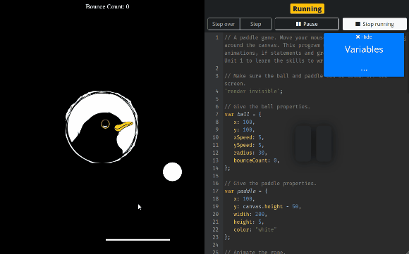 Montage of programs running using blackbird school