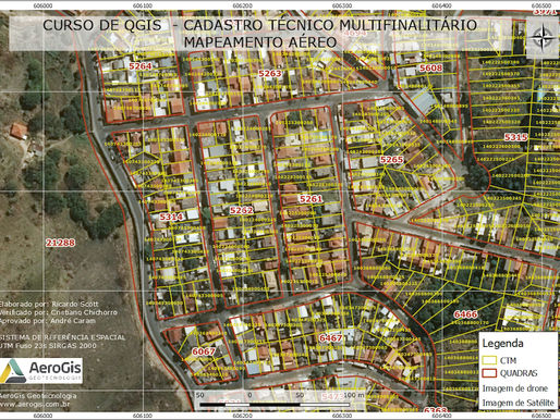 Curso de Produção e Geração de Mapas e Base de Dados Para Mapeamento Aéreo Urbano 