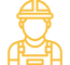 Utility construction crewmember icon