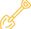 Construction shovel icon