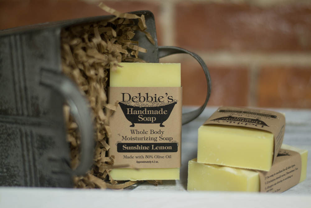 Sunshine Lemon, Handmade Soap, 50% Olive Oil
