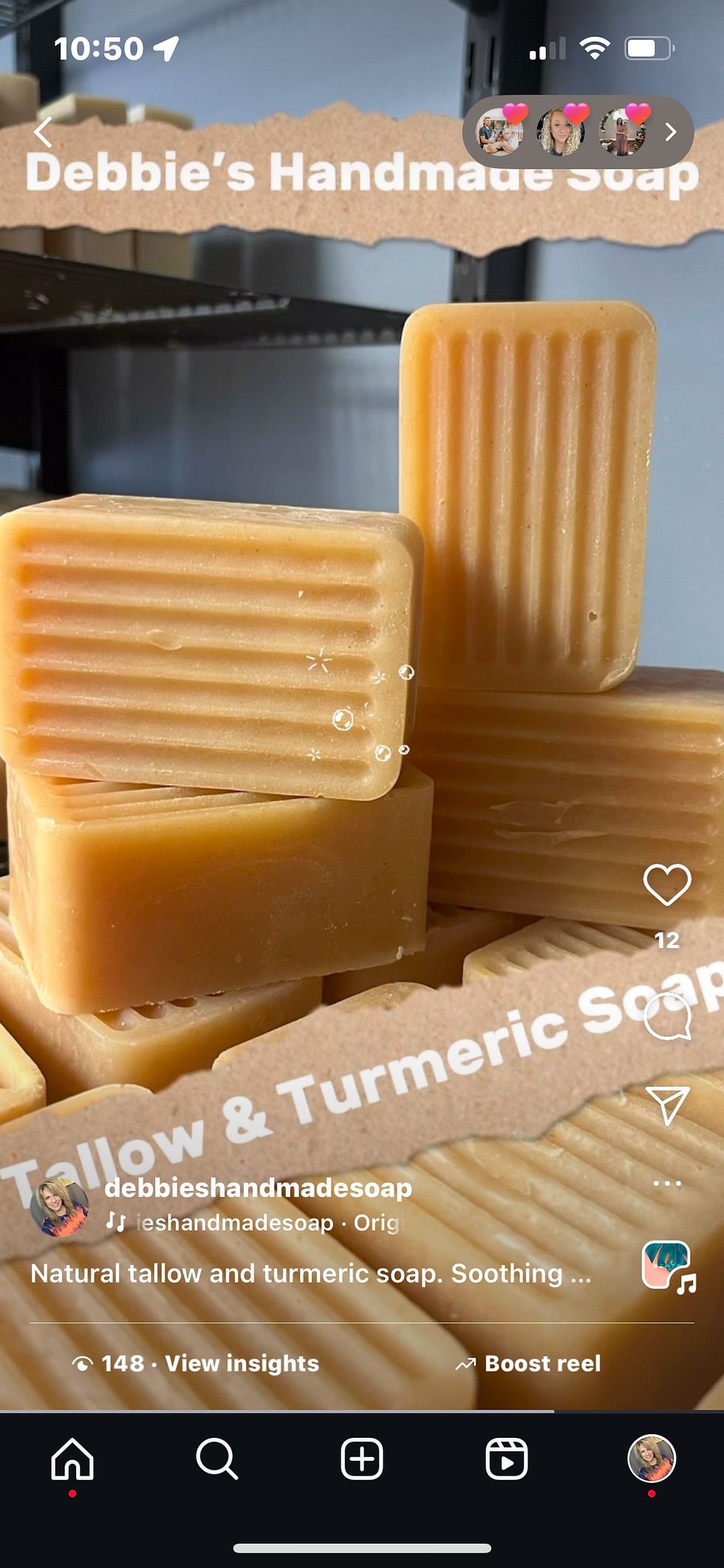Thumbnail: Tallow & Turmeric Soap 6.5 oz