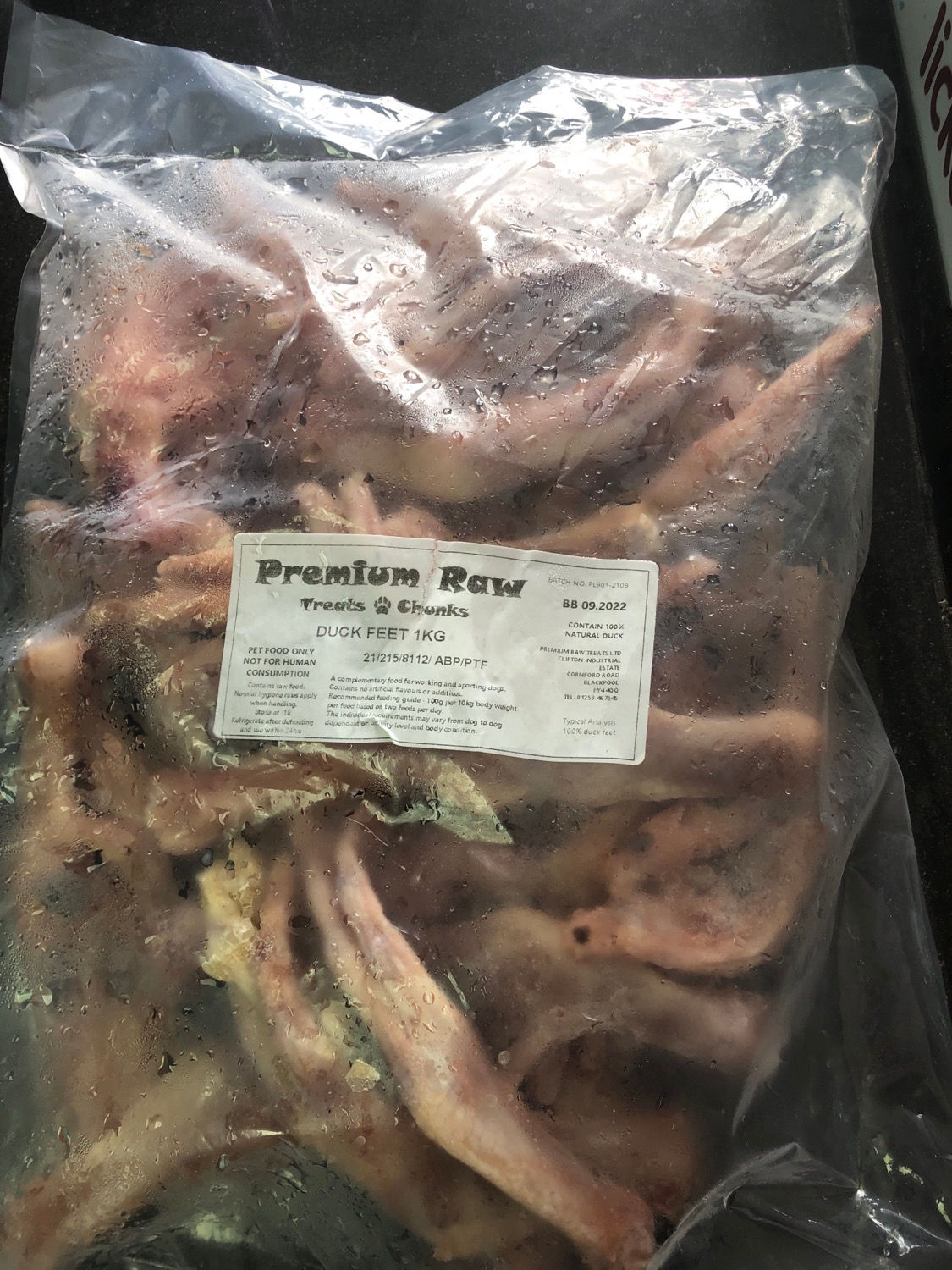 Duck feet 1kg
