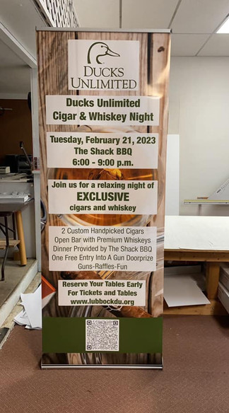 Ducks Unlimited Retractable Banner