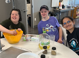 The Arc of Katy participants baking