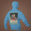 Thumbnail: Blue hoodie featuring a retro Galactic Woman design
