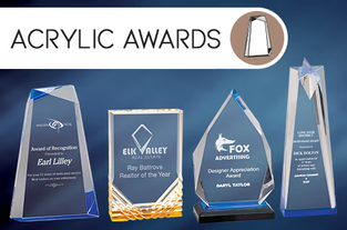 Truly custom acrylic awards.