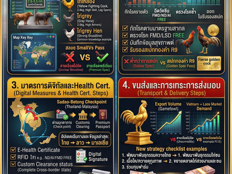 ขนส่ง ไก่ชน ภาคอีสาน ไป ลาว เจาะลึกเส้นทางด่านสะพานมิตรภาพ กล่องเซฟตี้ และขั้นตอนผ่านแดนไม่สะดุด 🐓🇱🇦🚚