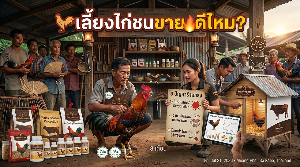 อยากทำเงิน! 🐓 เลี้ยงไก่ชนขาย ดีไหม