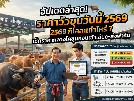 าคาวัวขุนวันนี้ 2569 กิโลละเท่าไหร่?