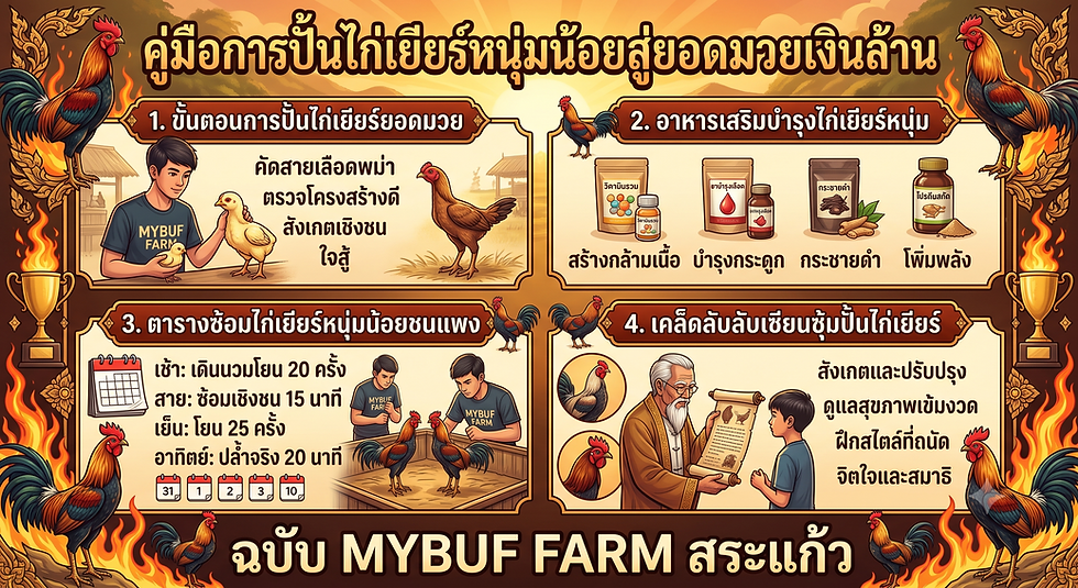 วิทยาศาสตร์การกีฬานำมาใช้กับไก่ชนอย่างไร