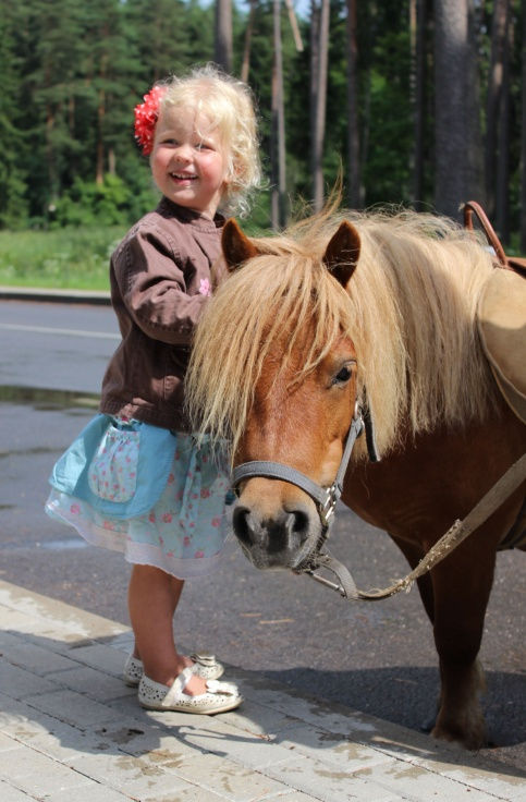 Children with pony photography