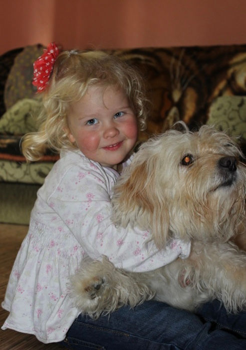 Child with pet photography in North West, UK