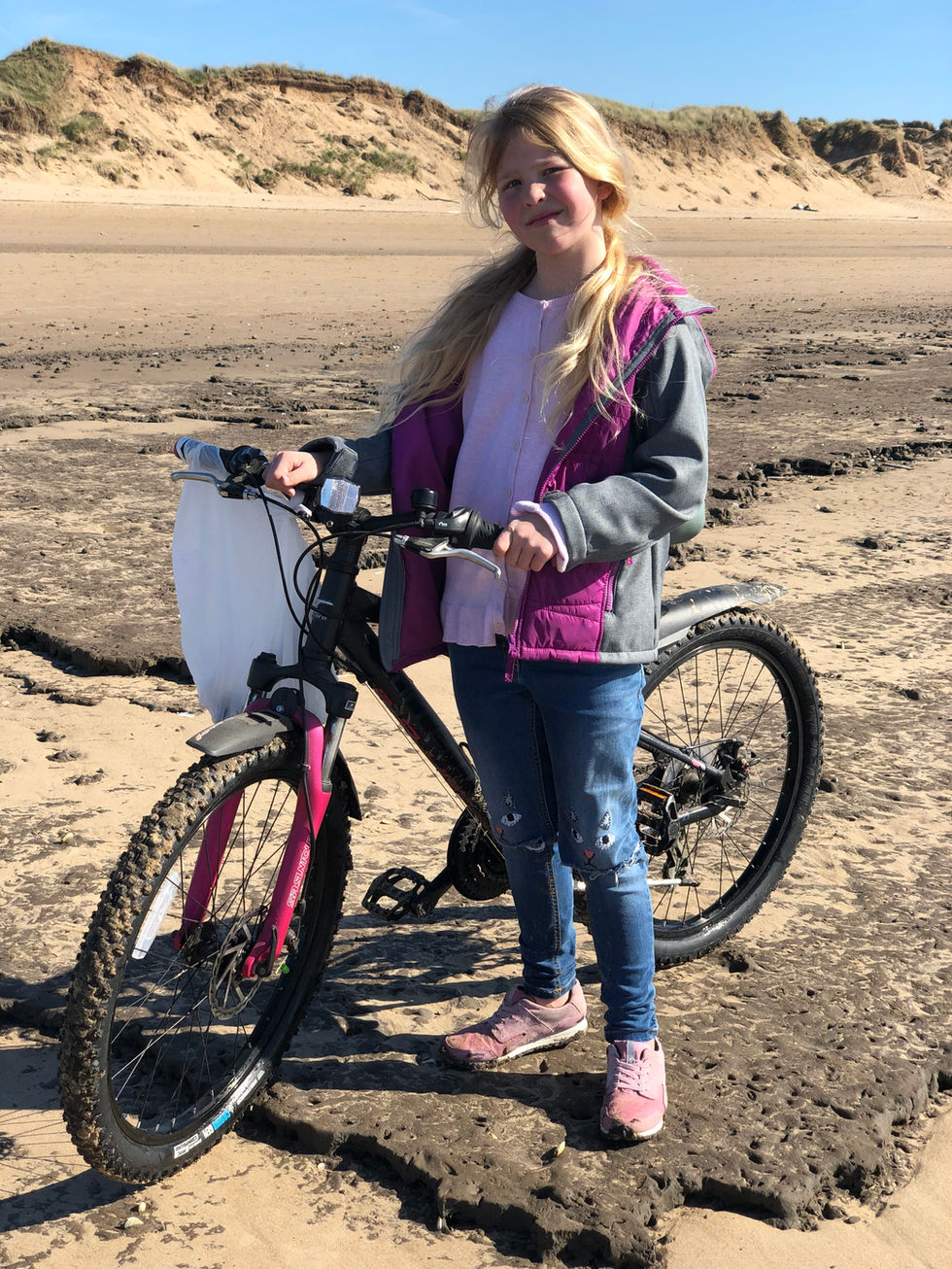 Children photography in nature-Formby beach