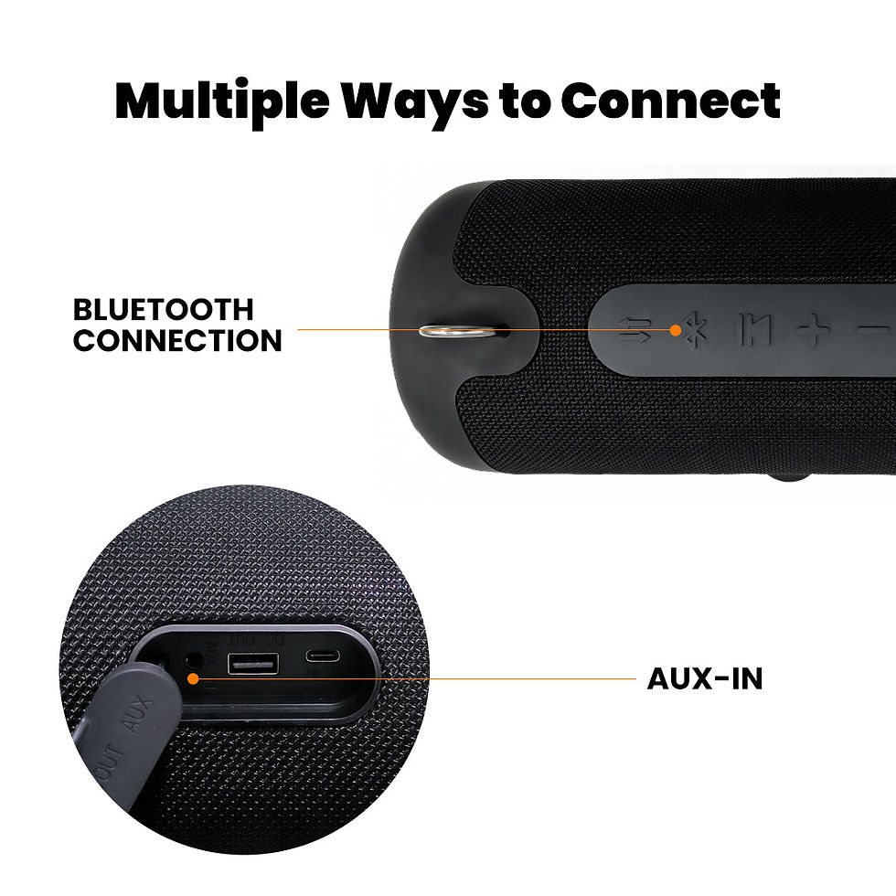 Thumbnail: WHALE With Nylon Strap – Bluetooth IPX7 Waterproof Portable Outdoor Speaker With