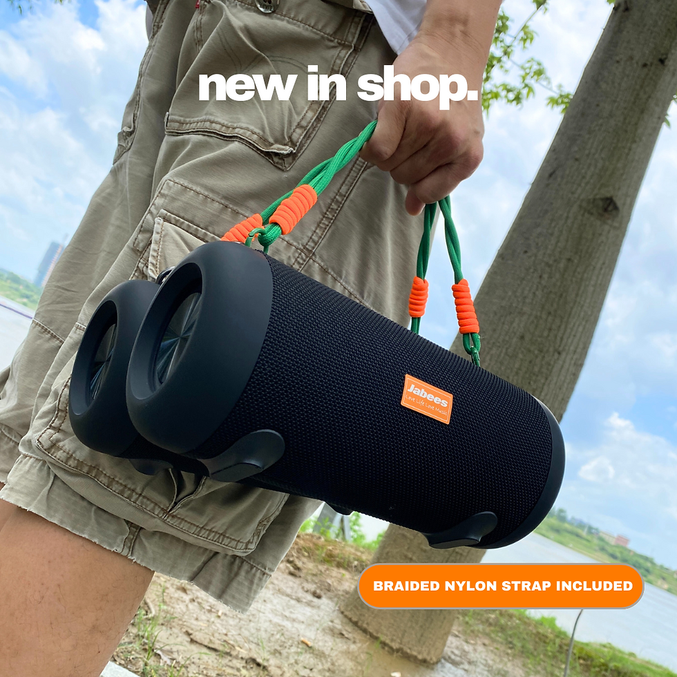 Thumbnail: WHALE With Nylon Strap – Bluetooth IPX7 Waterproof Portable Outdoor Speaker With
