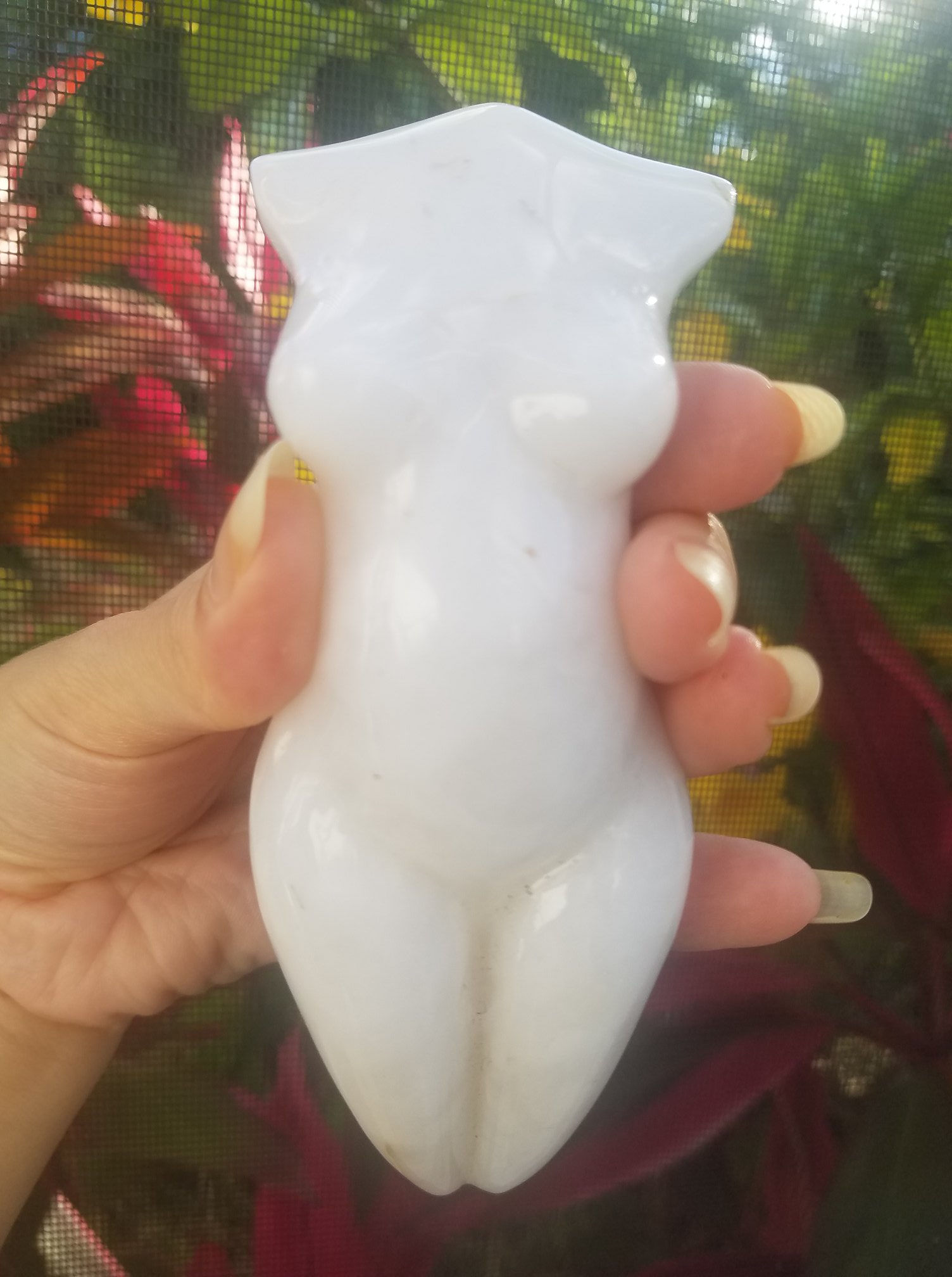 Goddess of Snowy Quartz 232g Carved by Leandro