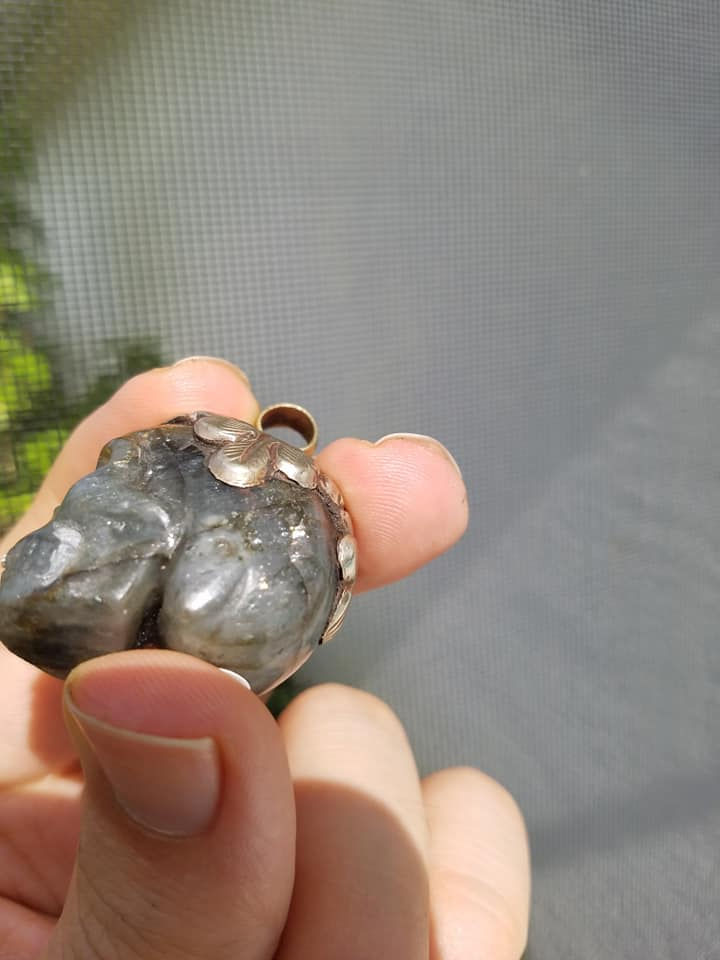 Thumbnail: Labradorite Skull Pendant