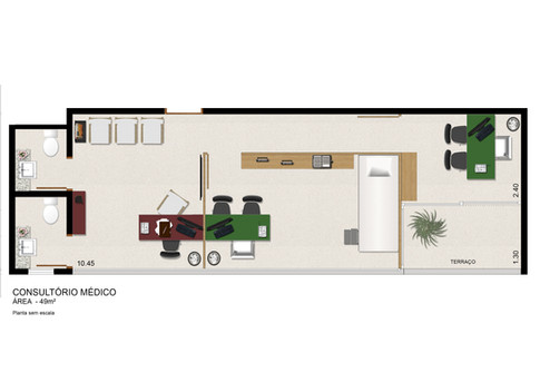 Consultório Médico 49 m²
