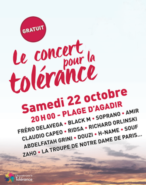 Concert pour la tolérance, Agadir
