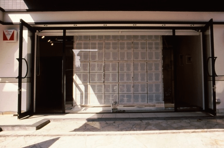 Gallery entrance window display