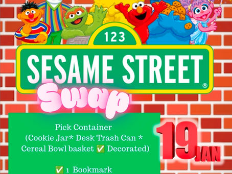 Sesame Street one to one swap hosted by @tamikaymorris