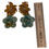 Miniature :  Boucles d’oreilles “Fleurs de Lotus” – porcelaine émaillée 
