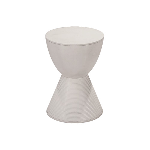 White Hourglass End Table Exclusive Events Inc