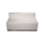 White Leather Loveseat