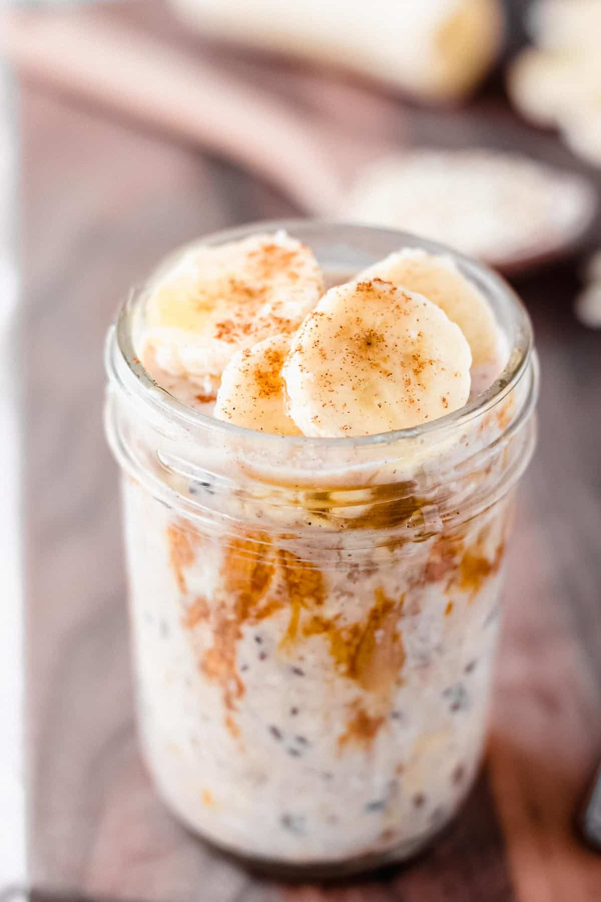 Peanut Butter Banana Overnight Oats