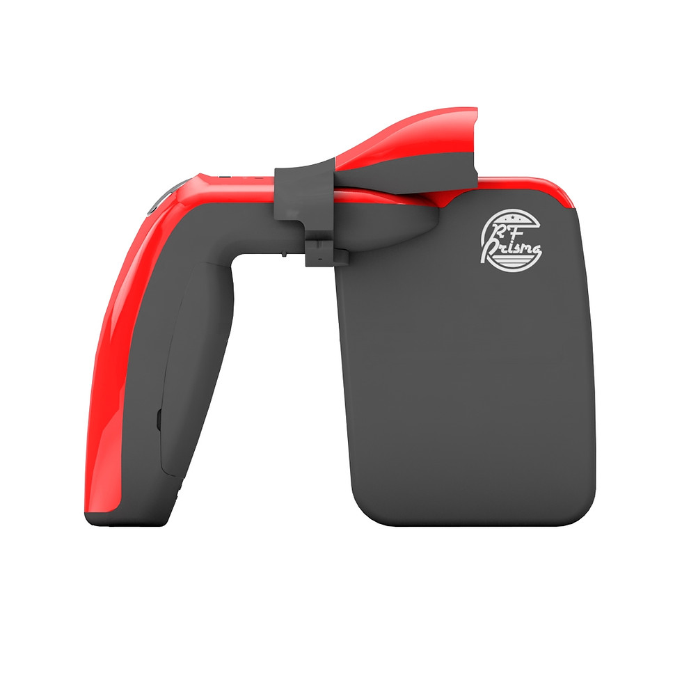 RF Prisma RFID Barcode scanner - side view