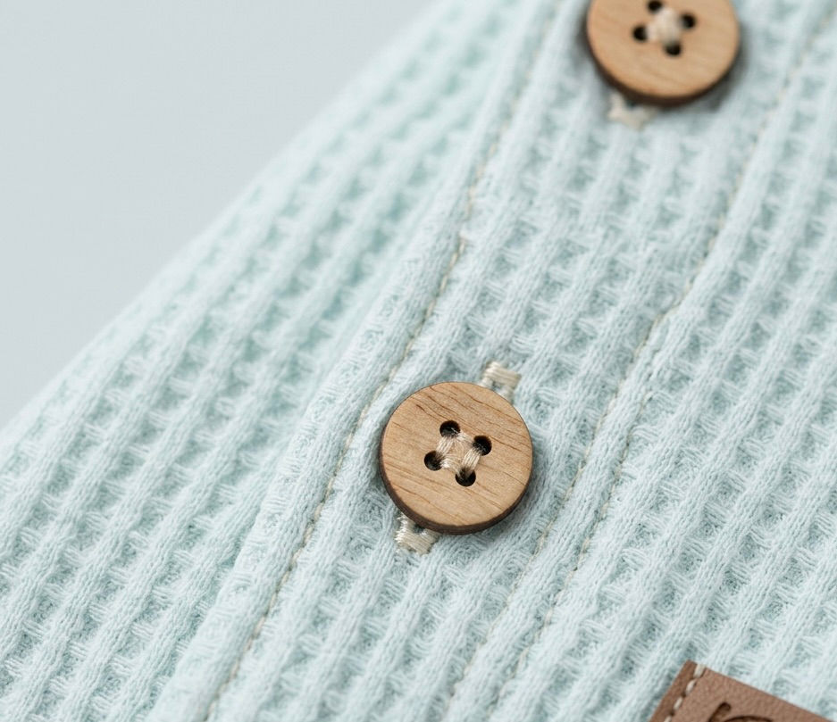 Miniatura: Cardigan a Nido D'Ape Verde Acqua Calamaro