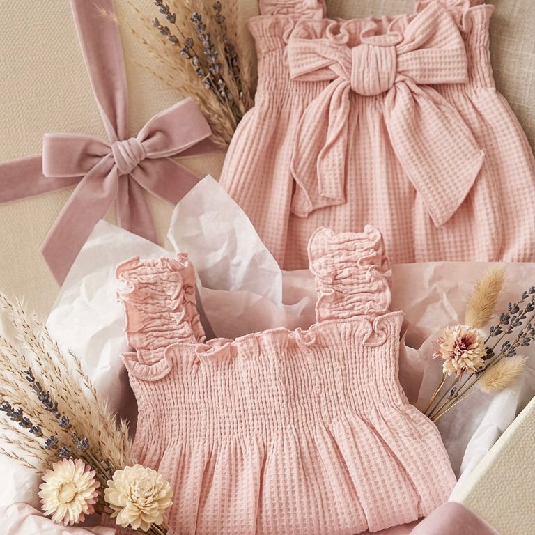 Miniatura: Pagliaccetto Maxi Fiocco Rosa
