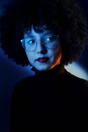 Bold colour portrait