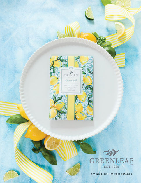 Image of a Greenleaf Gifts Catalog Cover Blue