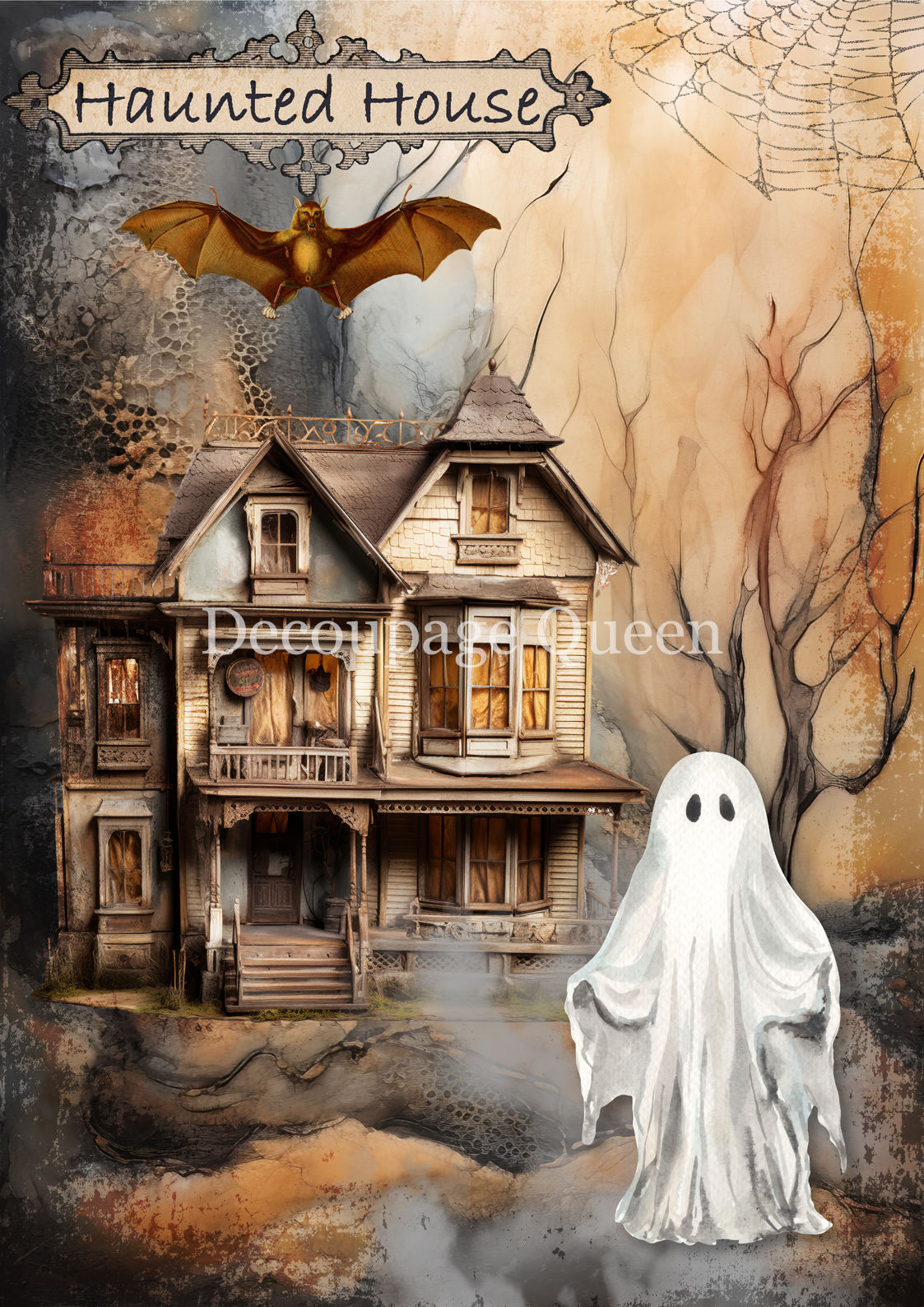 Haunted Homecoming Decoupage Queen
