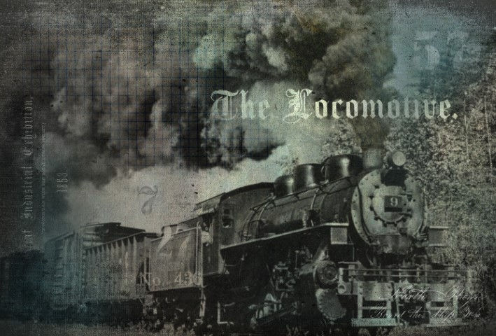 The Locomotive Decoupage