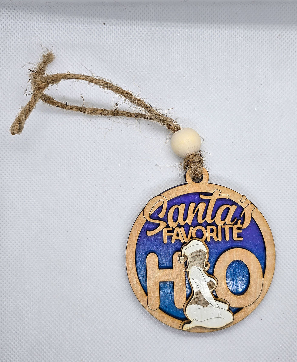 Thumbnail: "Santa's Favorite Ho" Christmas Ornament