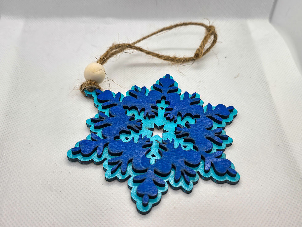 Thumbnail: Snowflake Christmas Ornament