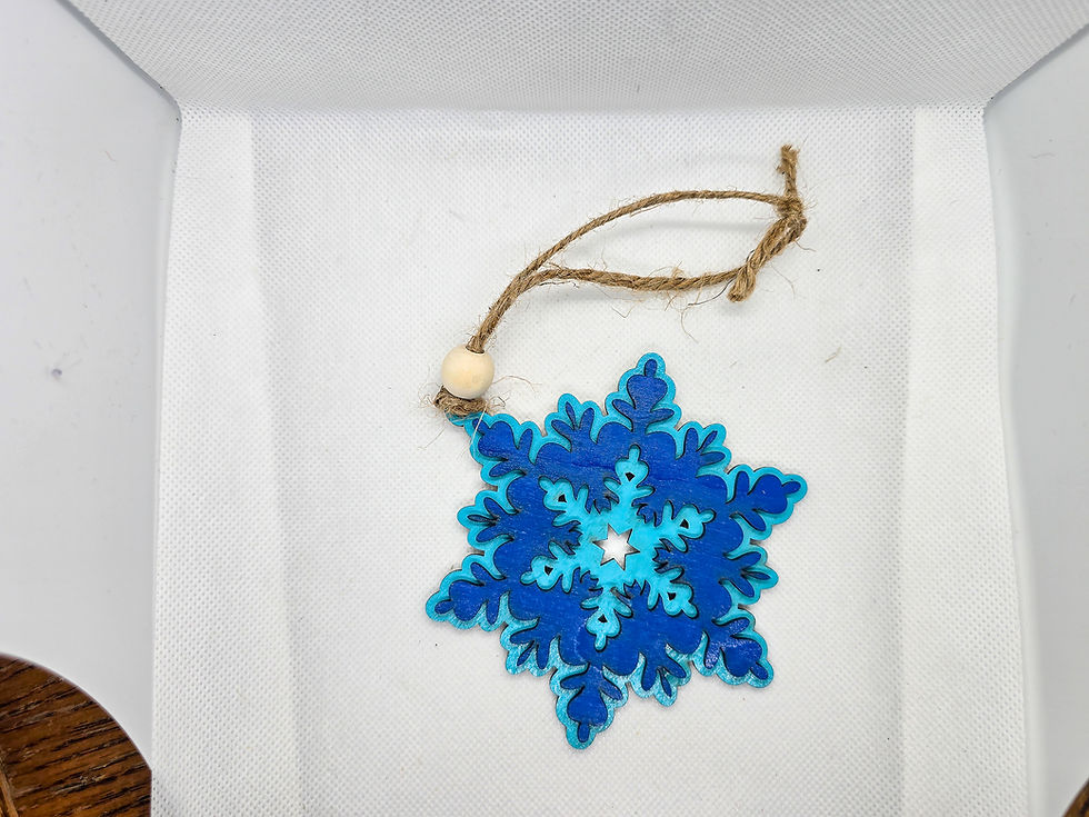 Thumbnail: Snowflake Christmas Ornament