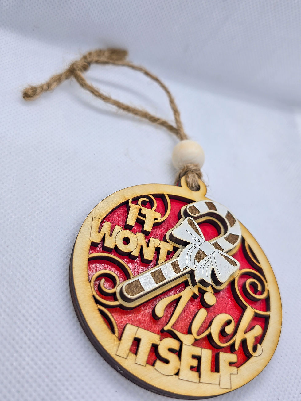Thumbnail: " Won't Lick Itself" Christmas Ornament