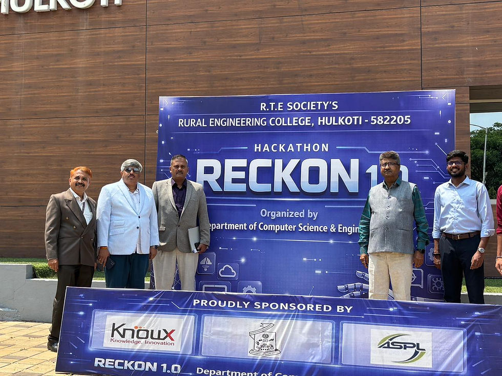 RECKON 1.0: Day 1 of 2-Day Hackathon Successfully Completed at REC Hulkoti