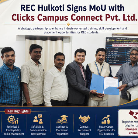REC Hulkoti Signs MoU with Clicks Campus Connect Pvt. Ltd.