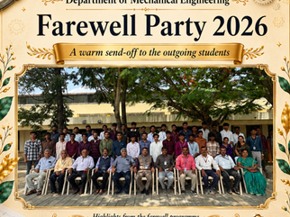 Farewell Party Organized by the Department of Mechanical Engineering
