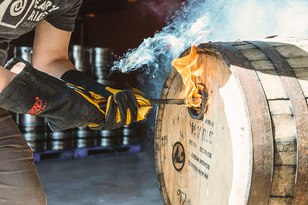 Branding barrels with the Earth Rider Mark