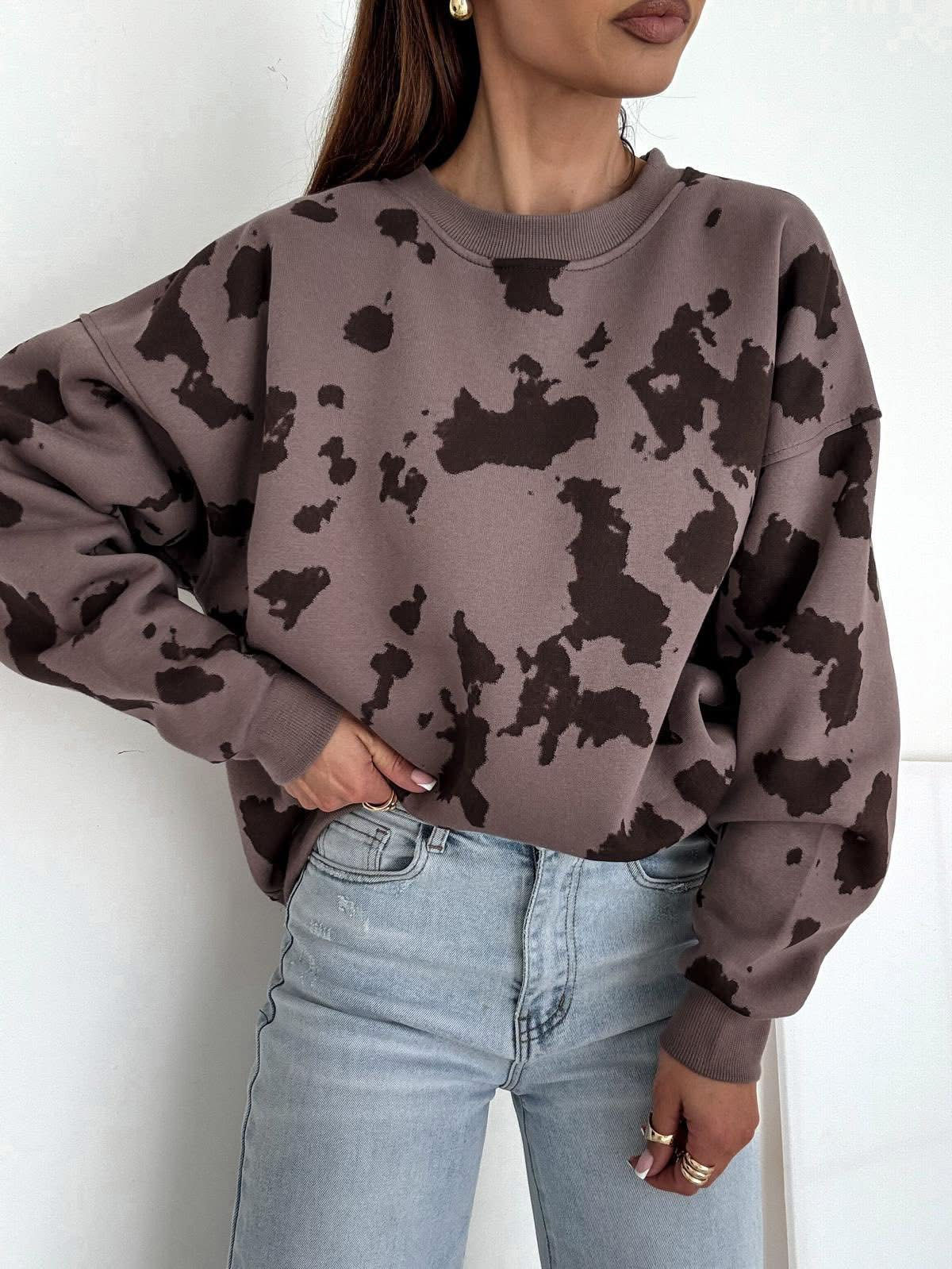 Bluza ocieplana w łaty