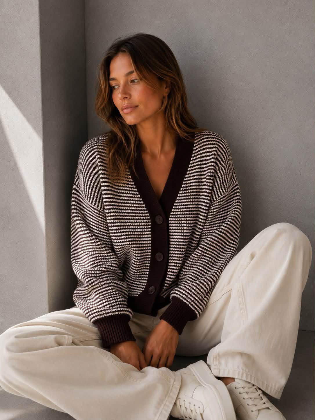 Sweter Duet – Czekolada Ecru